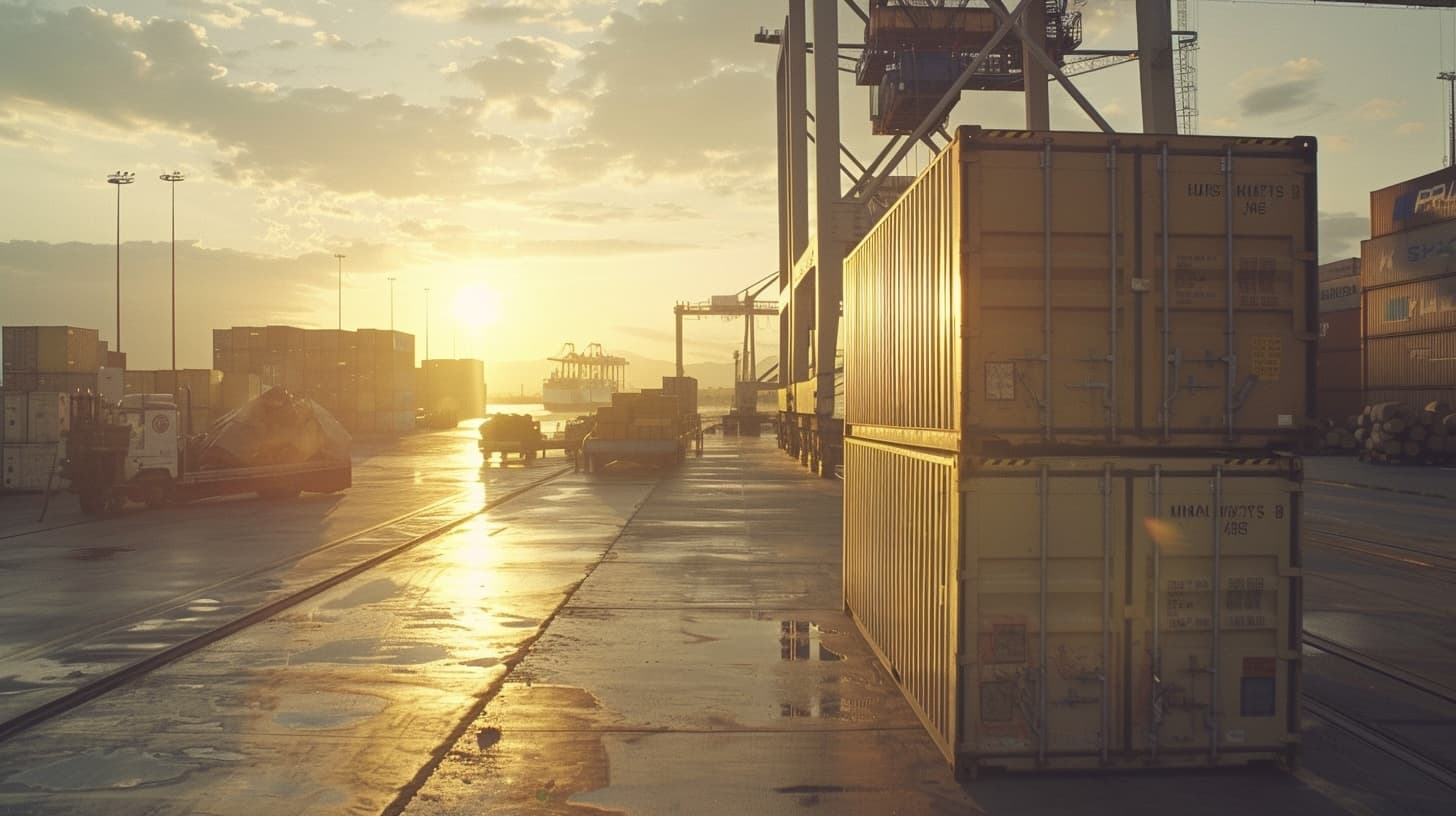 Terminal portuaire et conteneurs